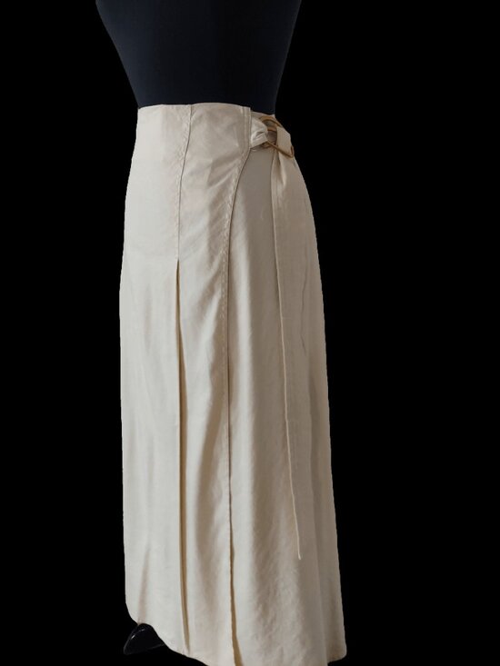 INC International Concepts Dresses & Skirts - INC International Concepts Maxi Wraparound Skirt SZ XL Linen/Rayon/Spandex